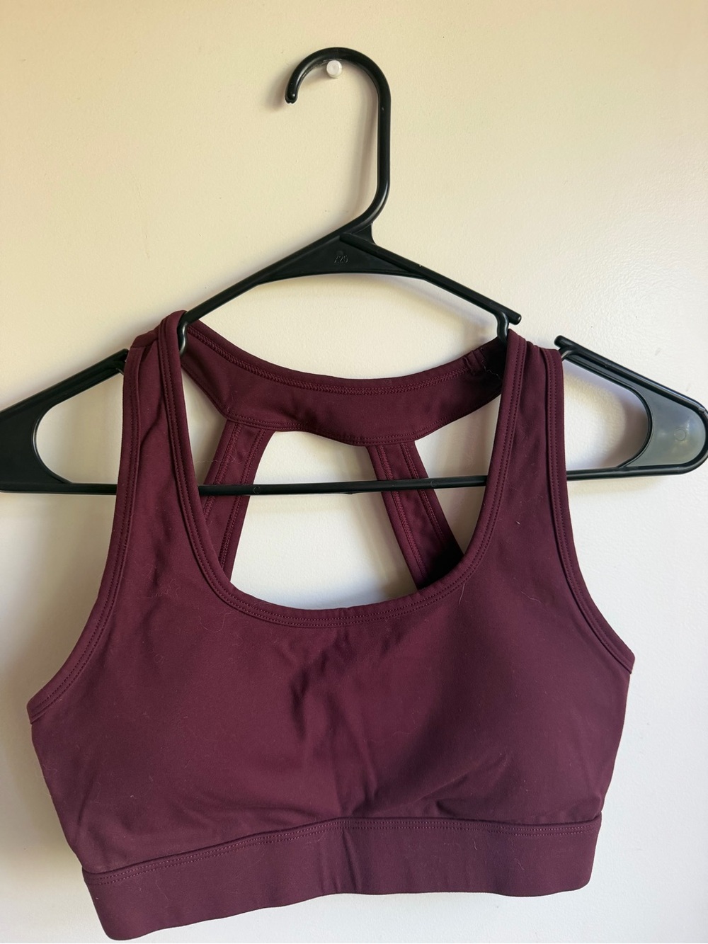 Racerback Maroon Sports Bra - Supportive Everyday Activewear